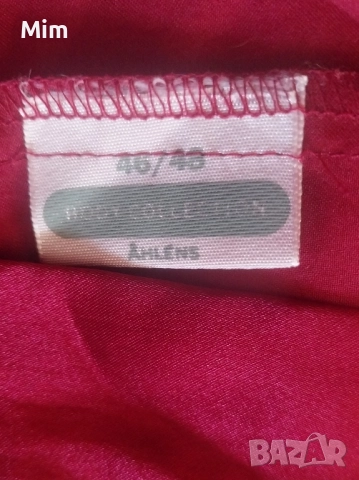 Collection 46/48 Сатенен халат бордо, снимка 3 - Нощници - 51529757