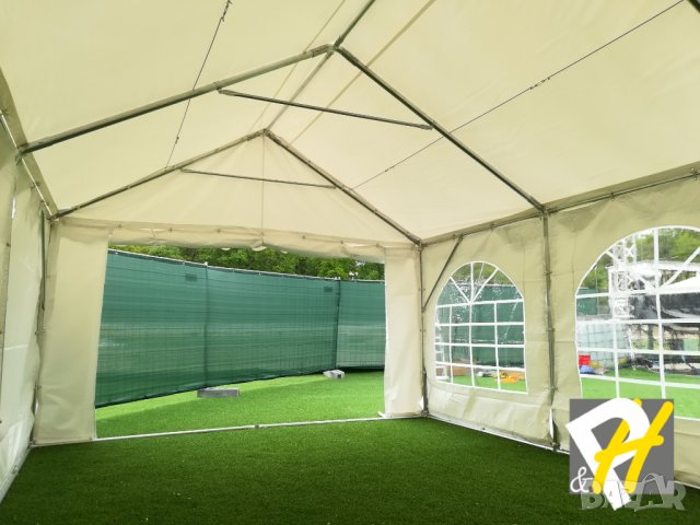 4X6 м Шатра - клас PROFESSIONAL XXL - PVC брезент 550 гр, снимка 14 - Къмпинг мебели - 26571217