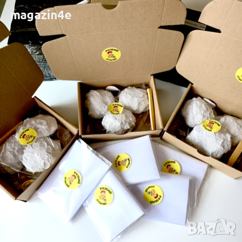 Разбий Открий,Подарък изненада,Парти подаръци,Забавни подаръци,3 бр гипсови геоди с кристали,Родопис, снимка 5 - Други игри - 50923982