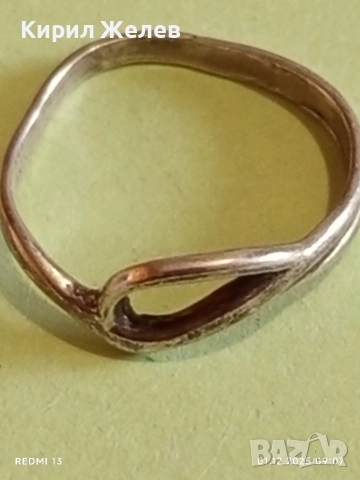 Стилен сребърен пръстен проба 925 стара ръчна изработка ретро стил 52368, снимка 7 - Пръстени - 52599680