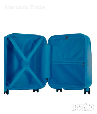 Комплект 2 броя детски куфари Mercado Trade, Забавен банан, Жълт, Различни размери, снимка 4 - Раници - 50526429