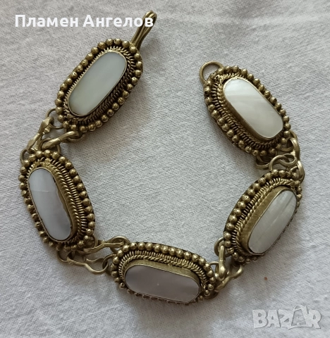 Старинна посребрена възрожденска гривна. , снимка 2 - Антикварни и старинни предмети - 52870819