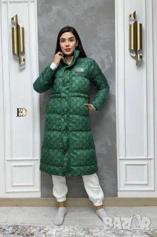 дълго дамско яке the north face gucci