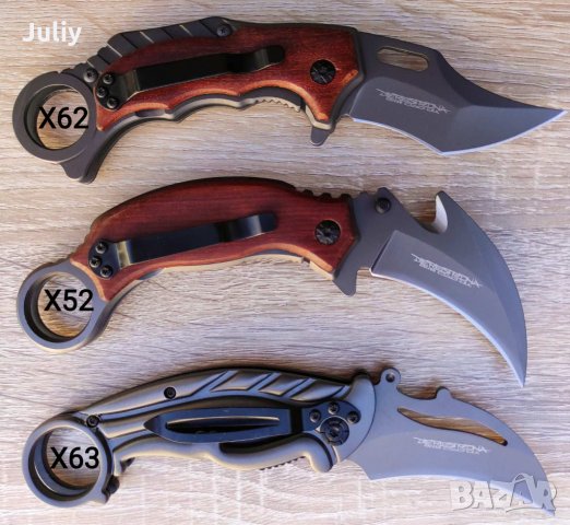 Сгъваем нож /карамбит/ Derespina X62 / X52 / X63, снимка 6 - Ножове - 18439281