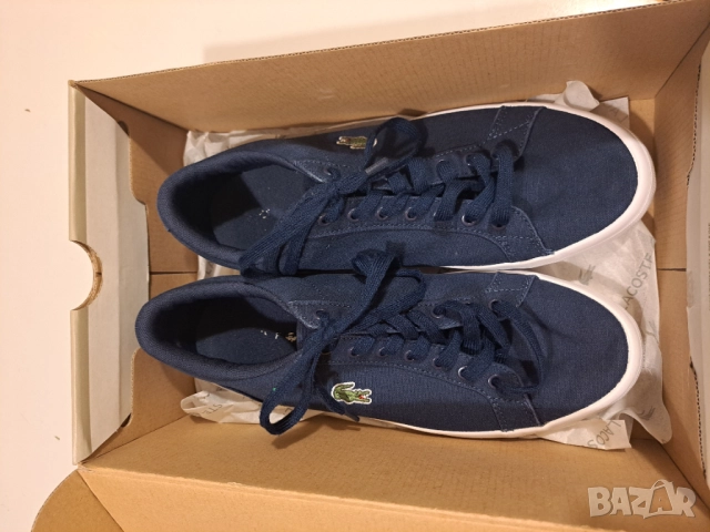 Оригинални спортни обувки Lacoste – 2 чифта (сини и черни), размер 43, много добро състояние, снимка 6 - Спортни обувки - 52057432