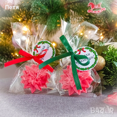 Сапунчета - коледна звезда, снимка 6 - Декорация за дома - 52512864