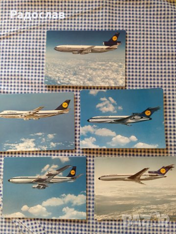 Lufthansa пощенски картички Boeing