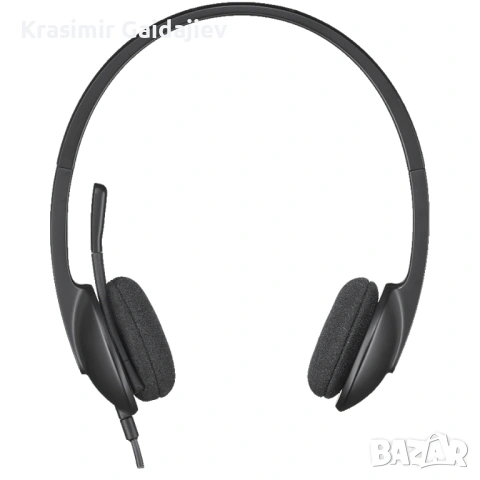Слушалки Logitech H340, черен ,