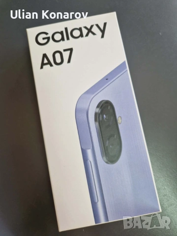 SAMSUNG A07 4/64GB  Black / Light Violet / Green, снимка 3 - Samsung - 54225880