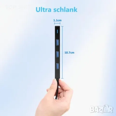 Хъб Aceele Ultra Slim Type C USB C Hub, снимка 6 - Друга електроника - 48712529