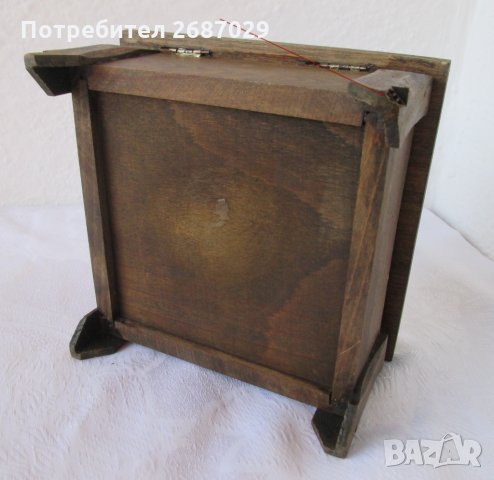 Стара дърена кутия с дърворезба, снимка 9 - Други - 31812299