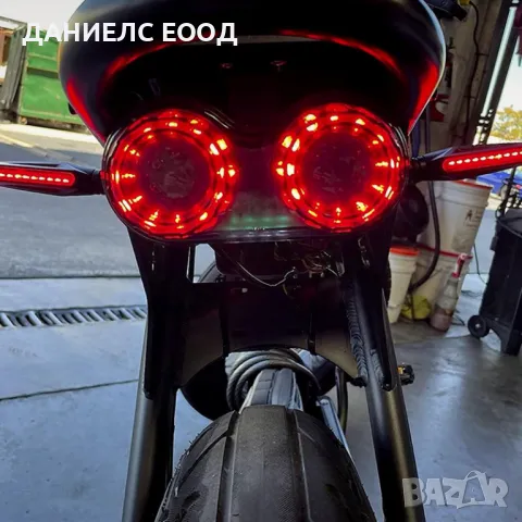 40 LED Стоп диоден за мотоциклет с вградени мигачи и стойка за номер., снимка 6 - Аксесоари и консумативи - 47393506