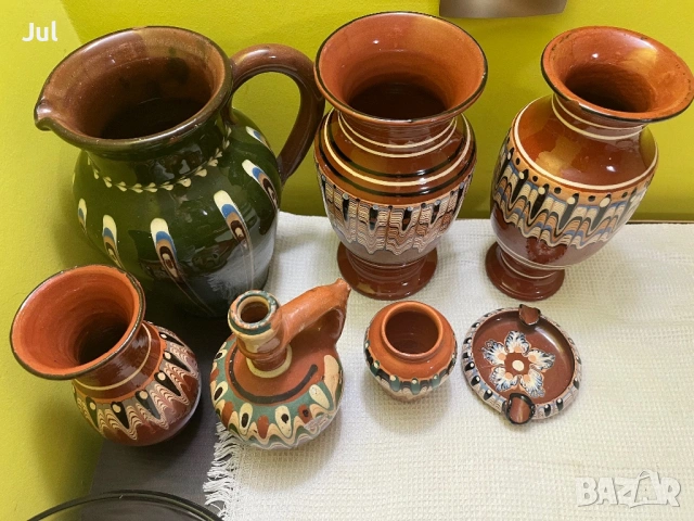 Керамични съдове с троянска шарка, снимка 14 - Антикварни и старинни предмети - 53929575