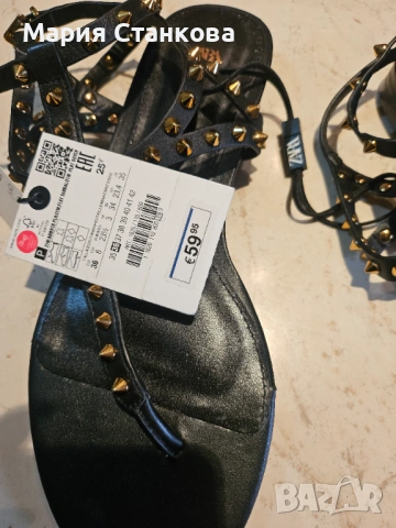 ZARA GOLT НОВИ сандали 36 номер, снимка 4 - Сандали - 54224220