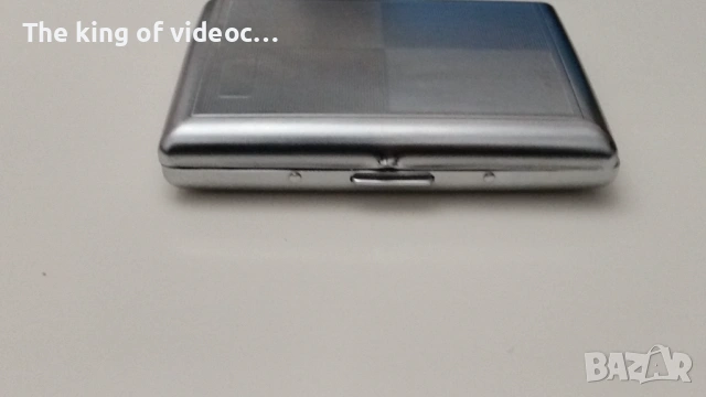 Алуминиева Табакера за цигари Jean Glaige  100 мм. Като Нова, снимка 3 - Табакери - 44252908