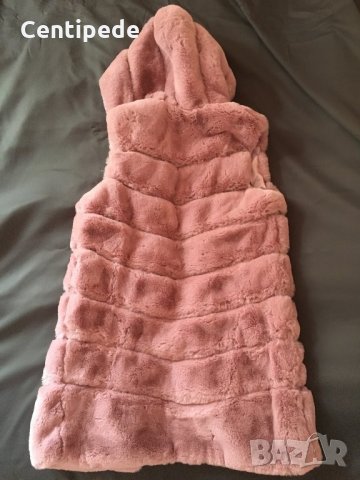 Елек от еко косъм с качулка , снимка 4 - Елеци - 30257194