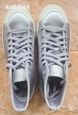 Дамски кецове Adidas Originals Nizza Platform Mid Shoes Silver, снимка 2 - Маратонки - 50392777