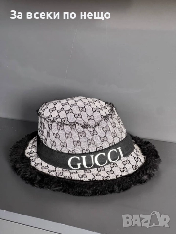 Gucci Зимна Шапка Бомбе Гучи - Налични Различни Цветове Код E1085, снимка 8 - Шапки - 52487328
