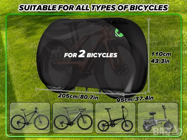 Водоустойчиво покривало за автомобилен багажник за велосипеди , снимка 10 - Велосипеди - 50367992