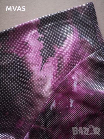 Нова лъскава парти блуза с къс ръкав S-M, снимка 3 - Корсети, бюстиета, топове - 31199760