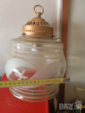 Полилей ,лампа за таван арт деко, снимка 3 - Полилеи - 54236597