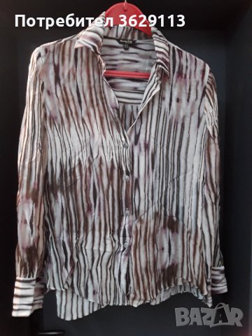 Блуза изкуствена коприна, снимка 1 - Блузи с дълъг ръкав и пуловери - 42594922