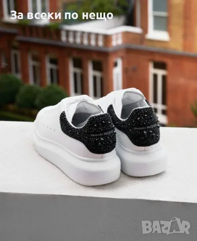 Alexander McQueen Дамски Маратонки С Кристали👟Дамски Спортни Обувки С Камъни - 2 Цвята Код E187, снимка 7 - Маратонки - 55990192