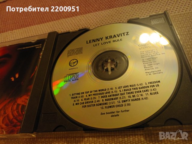 LENNY KRAVITZ, снимка 6 - CD дискове - 42898248