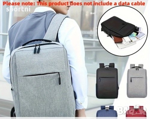  Водоустойчива компактна раница за лаптоп, снимка 2 - Раници - 44492010