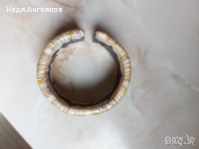 Красива гривна от полимерна глина - 10 лв., снимка 3 - Гривни - 44239449