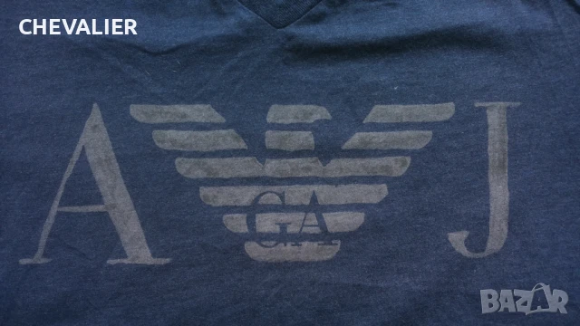 ARMANI JEANS Slim T-Shirt Original Размер M мъжка оригинална тениска 24-67, снимка 4 - Тениски - 50647969