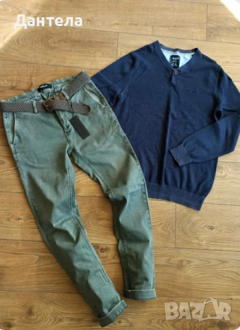 REPLAY Нови мъжки оригинални дънки и блуза