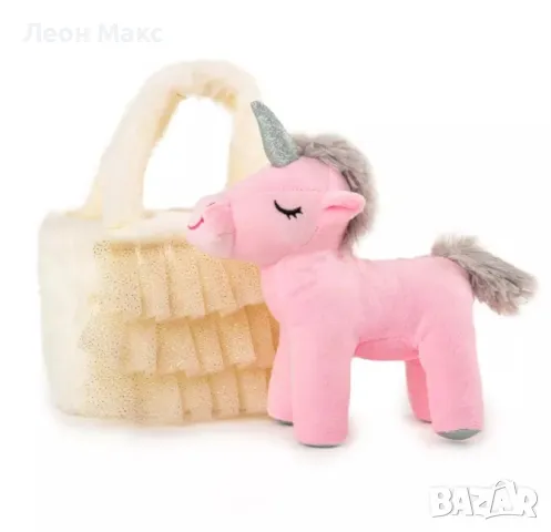 Еднорог плюшена играчка в чанта 22см 10836, снимка 3 - Плюшени играчки - 48275293
