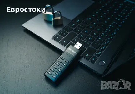 USB Flash памет Verbatim Keypad Secure 64GB, USB 3.2, AES 256-bit hardware encryption, снимка 3 - USB Flash памети - 47447068