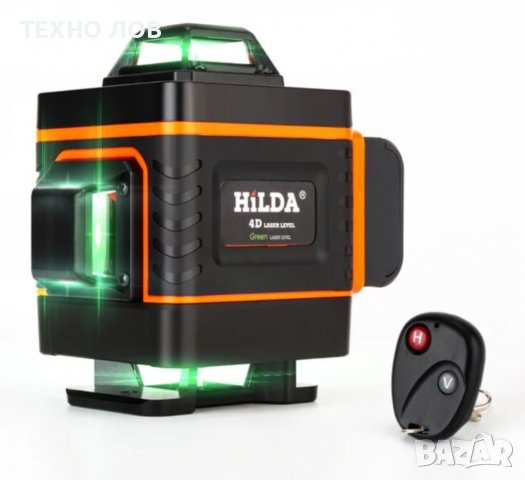 Лазерен Нивелир 4D,16 Линии Пълен Комплект водоустойчив, снимка 3 - Измервателни инструменти - 36681461