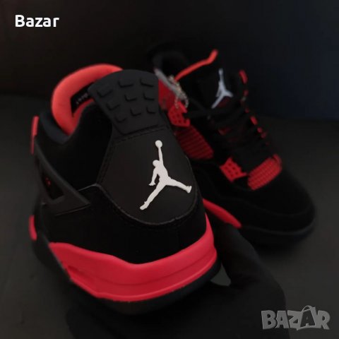 Nike Air Jordan 4 Retro Red Thunder Нови Оригинални Кецове Обувки Маратонки Размер 42 Номер , снимка 4 - Кецове - 38776074