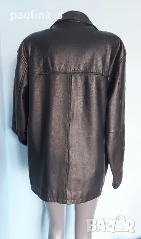  Винтидж / Рядка находка / Естествена кожа / унисекс яке "Wave Rebel" - рокерски бранд, снимка 11 - Якета - 48304446