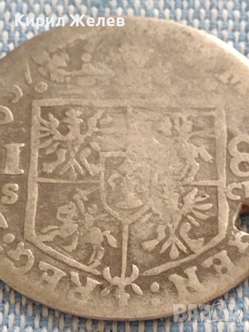 Сребърна монета 18 Гроша 1657г. Ян Казимир Полша 13608, снимка 7 - Нумизматика и бонистика - 42930051