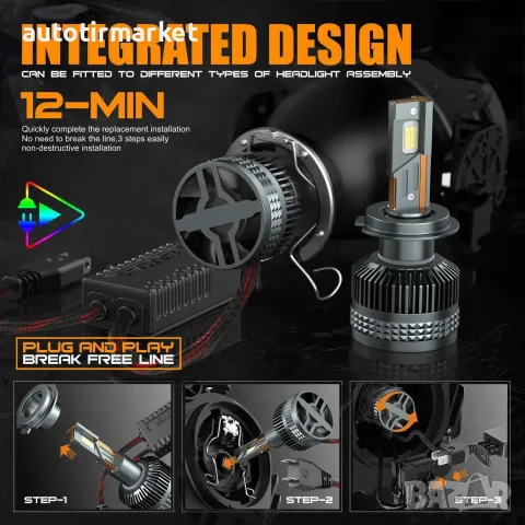 LED крушки H4 12V/24V – X20 LED – T152, снимка 7 - Аксесоари и консумативи - 56053922