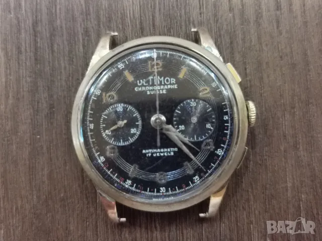 ЗЛАТЕН 18К ULTIMOR CHRONOGRAPHE 17 JEWELS 