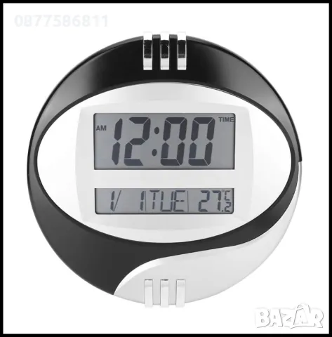 НОВ ДИГИТАЛЕН СТЕНЕН ЧАСОВНИК С ТЕМПЕРАТУРА. ЕЛЕКТРОННИ СТЕННИ ЧАСОВНИЦИ ЕЛЕКТРОННИ ЗА СТЕНА И БЮРО, снимка 1