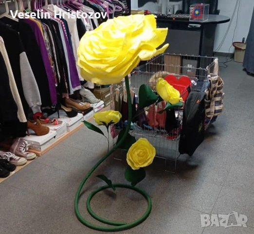 Ръчно изработена изкуствена роза 