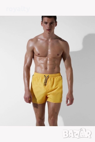 Karl Lagerfeld Мъжки Оригинален Бански, 100% Полиестер, XL, Жълт