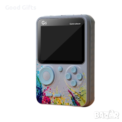 Ретро конзола G5 с 500 класически игри – преносима игрова конзола с TV връзка и цветен дисплей, снимка 7 - Други игри и конзоли - 52937652