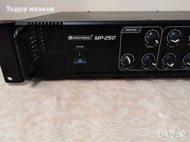 Моно усилвател - 250 вата рмс, 8 транзистора, много входове, три микрофона, корекции на звука. , снимка 2 - Ресийвъри, усилватели, смесителни пултове - 38353081