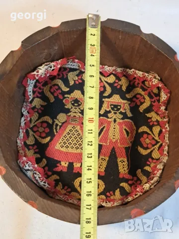 дървено ръчноизрисувано ведро панер   20/1, снимка 7 - Декорация за дома - 49109030