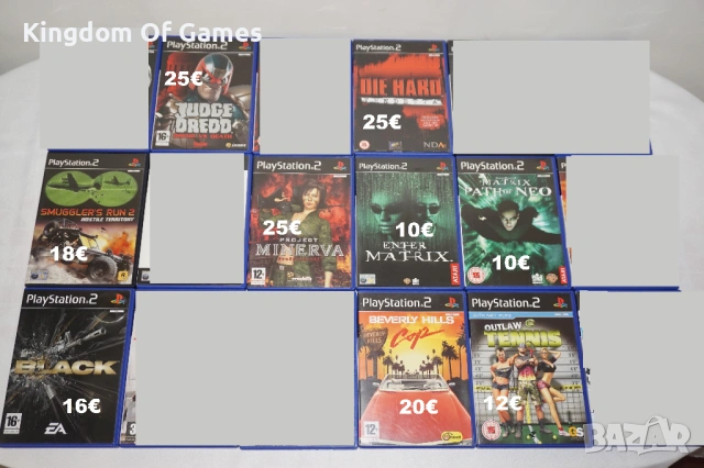Игри за PS2 Judge Dredd/Die Hard/Black/Beverly Hills Cop/Project Minerva Professional/The Matrix