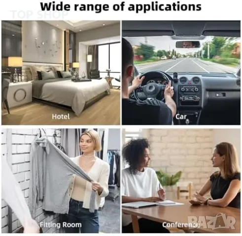 Нов 4 в 1 Детектор за Скрити Камери и Подслушвания Анти-Шпионско Устройство, снимка 6 - Друга електроника - 49549490