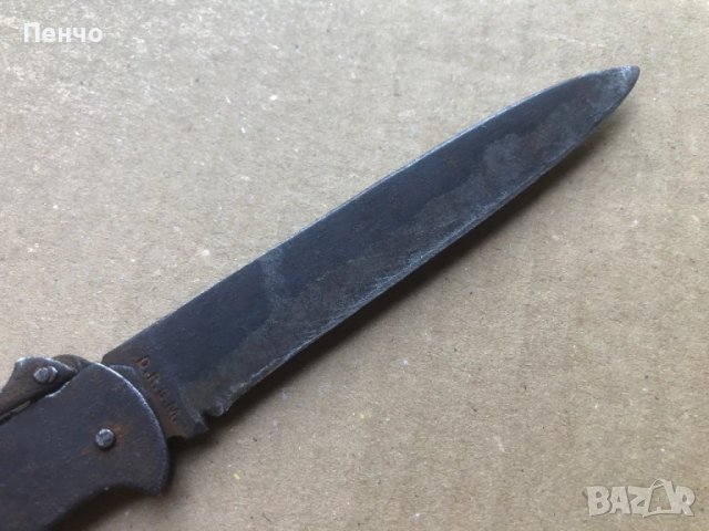 стар военен нож "Nahkämpfer" D. R. G. M. - WWI / WWII, снимка 10 - Антикварни и старинни предмети - 51381642