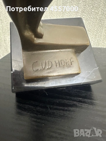 Уникална Ар Деко бронзова скулптура "Пантера" – Chris van der Hoef (JB Paris, снимка 2 - Антикварни и старинни предмети - 53089673